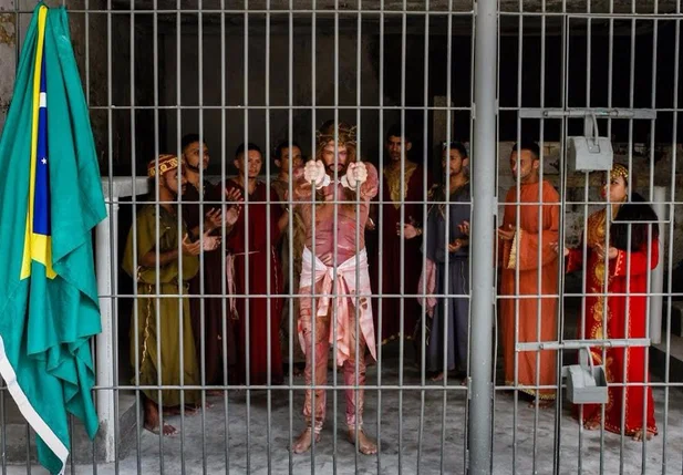 Detentos da penitenciário Irmão Guido