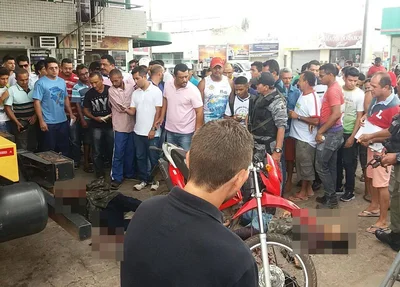 Um dos criminosos morreu na hora 