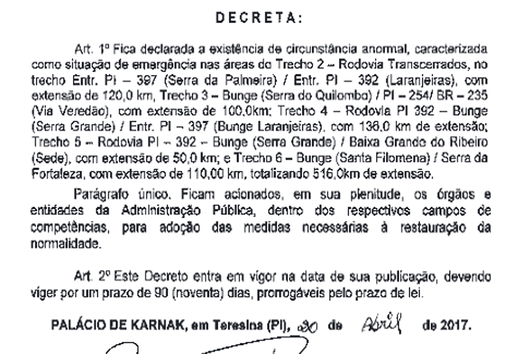 Decreto de emergência