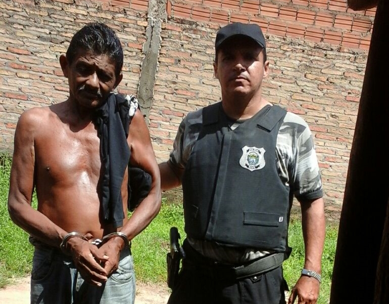 O criminoso foi preso no bairro Santa Rosa em José de Freitas