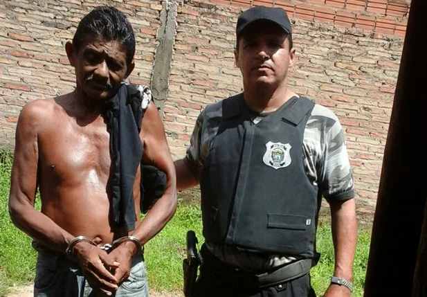 O criminoso foi preso no bairro Santa Rosa em José de Freitas