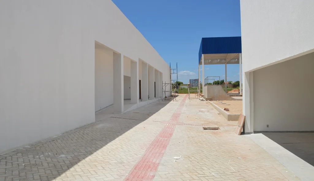 Parte interna da obra.