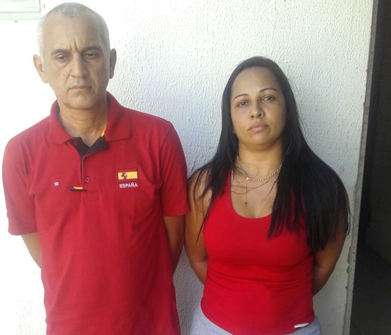 Casal preso