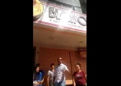 Manifestantes quebram portão de loja em Picos
