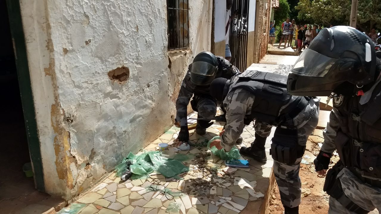 Local onde a droga foi encontrada