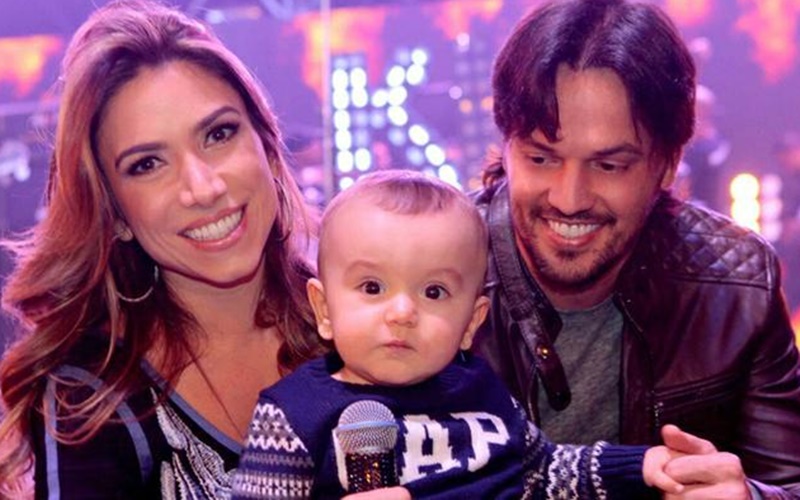 Patricia e Fábio junto com o filho Pedro