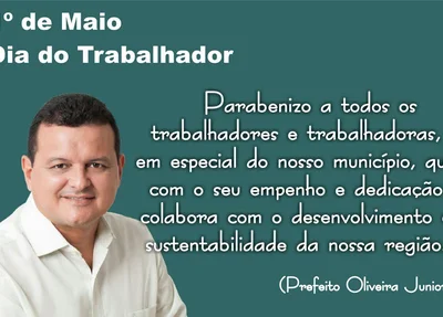Mensagem do prefeito Oliveira Júnior 