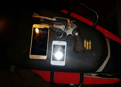 Material apreendido pela polícia