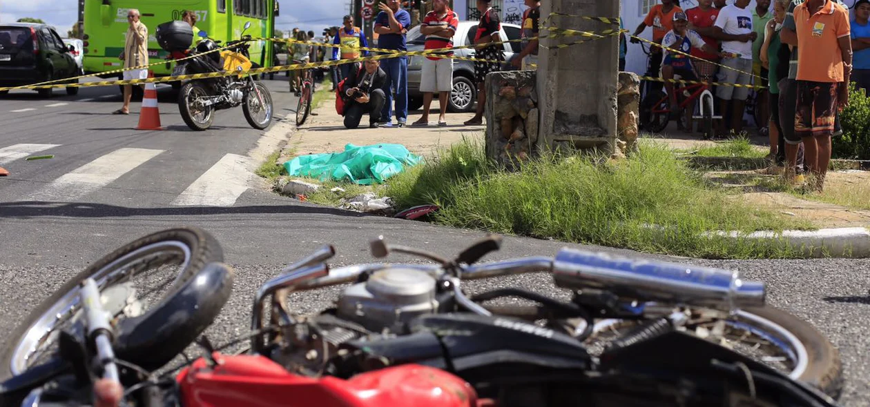 Polícia isolou o local do acidente