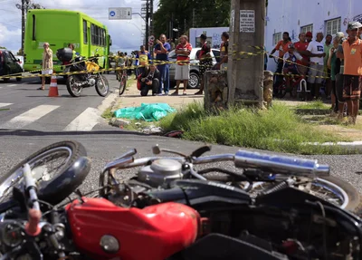 Polícia isolou o local do acidente