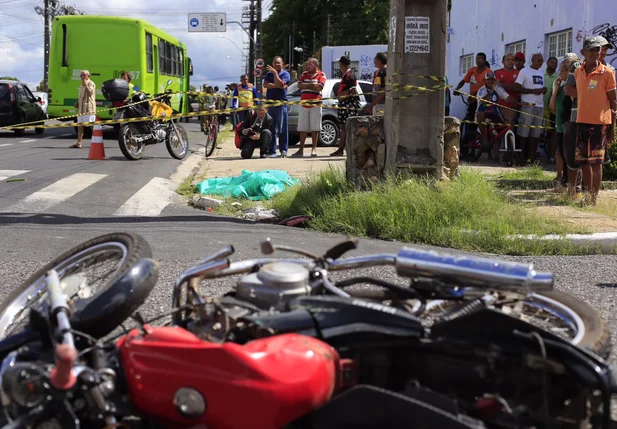 Polícia isolou o local do acidente