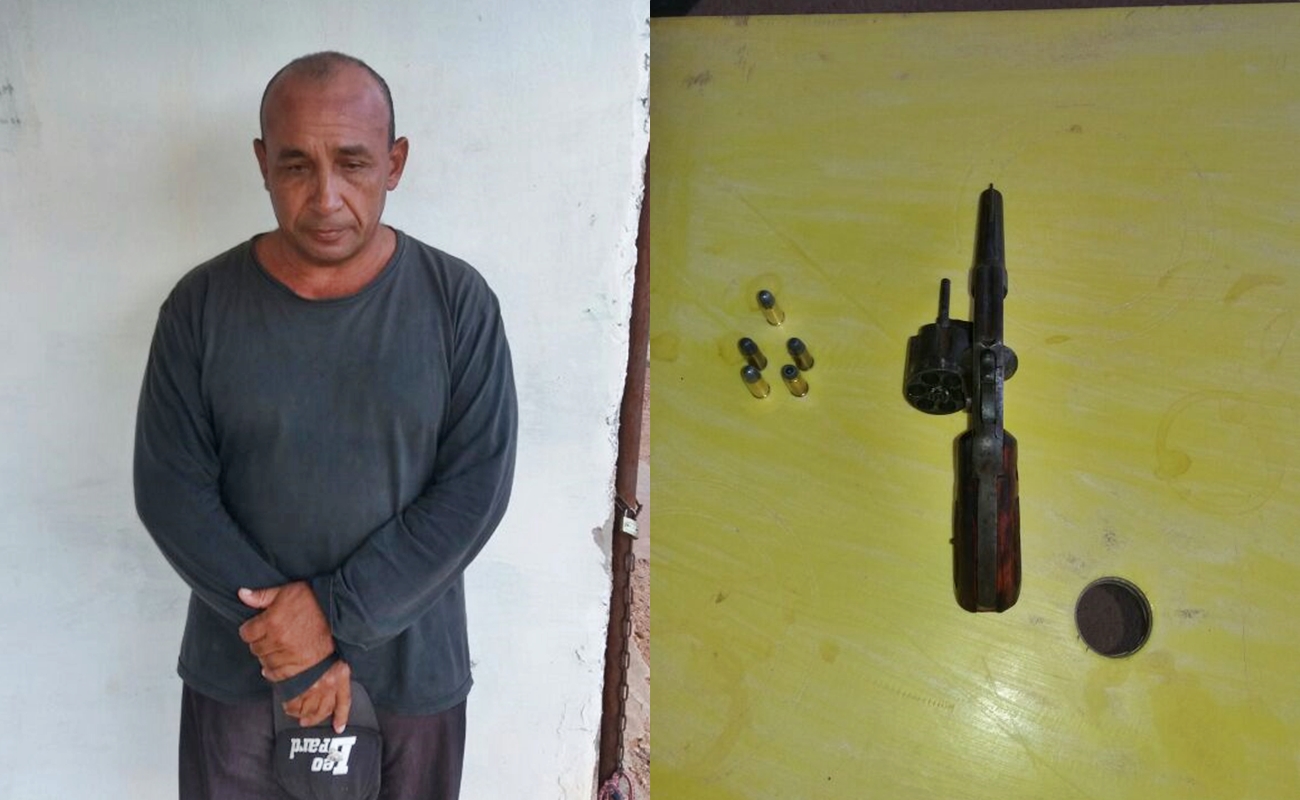 Preso com arma de fogo em Geminiano