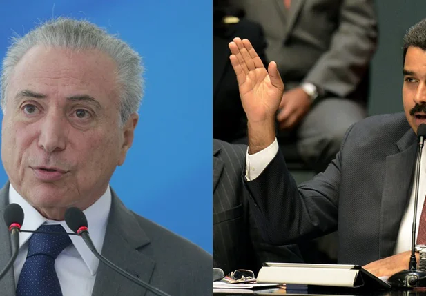 Michel Temer e Nicolás Maduro