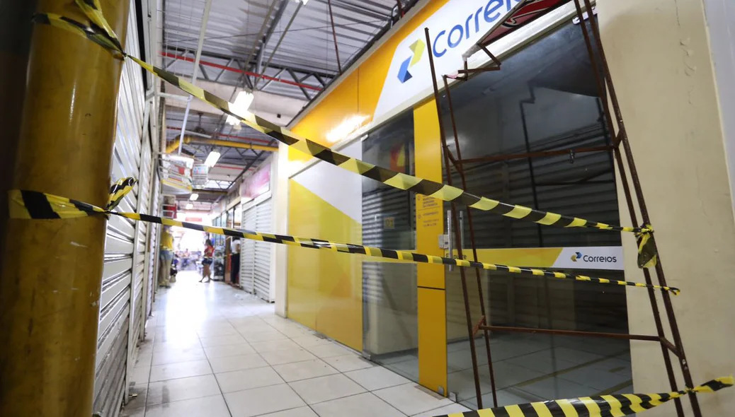 Agências dos Correios isolada pela polícia