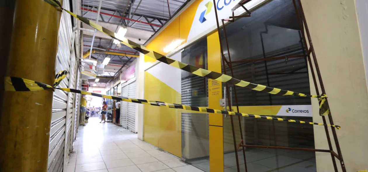 Agências dos Correios isolada pela polícia