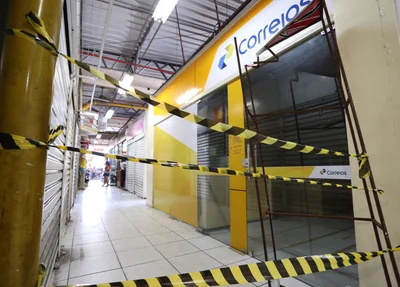 Agências dos Correios isolada pela polícia