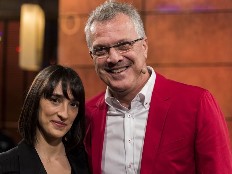 Pedro Bial e Maria Prata