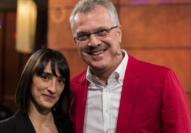 Pedro Bial e Maria Prata