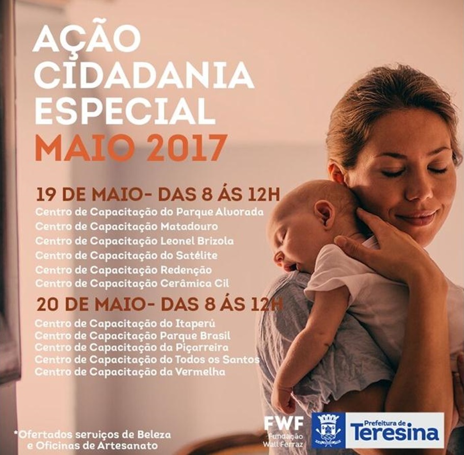 Programação para o dia das mães