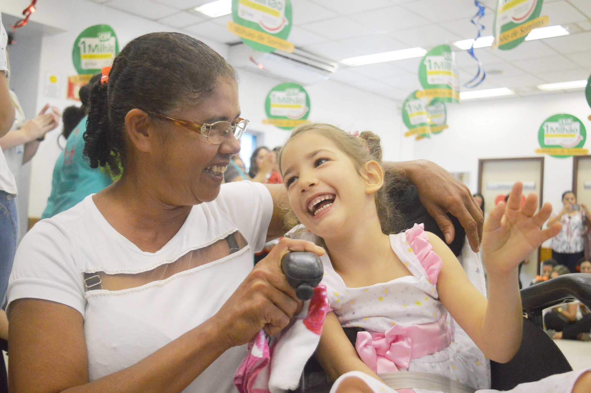 Maria de Jesus com a filha adotiva