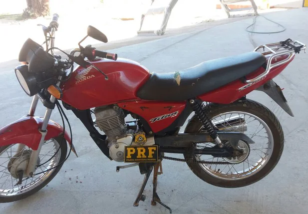 Motocicleta apreendida