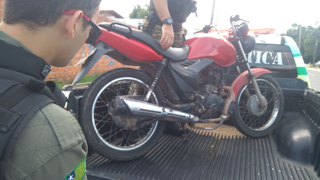 Motocicleta apreendida
