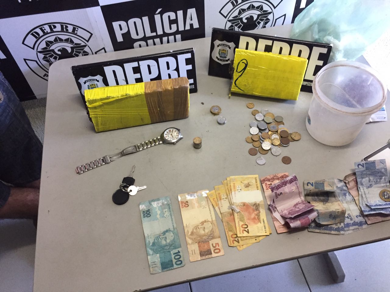 O menor foi direcionado para o juizado de menor para os procedimentos legais