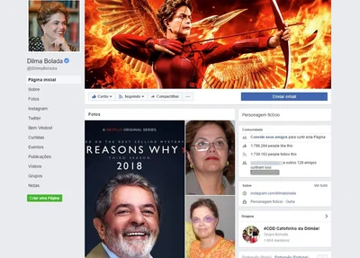 Página Dilma Bolada, no Facebook