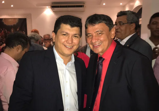 Prefeito Rubens Vieira e o governador Wellington Dias