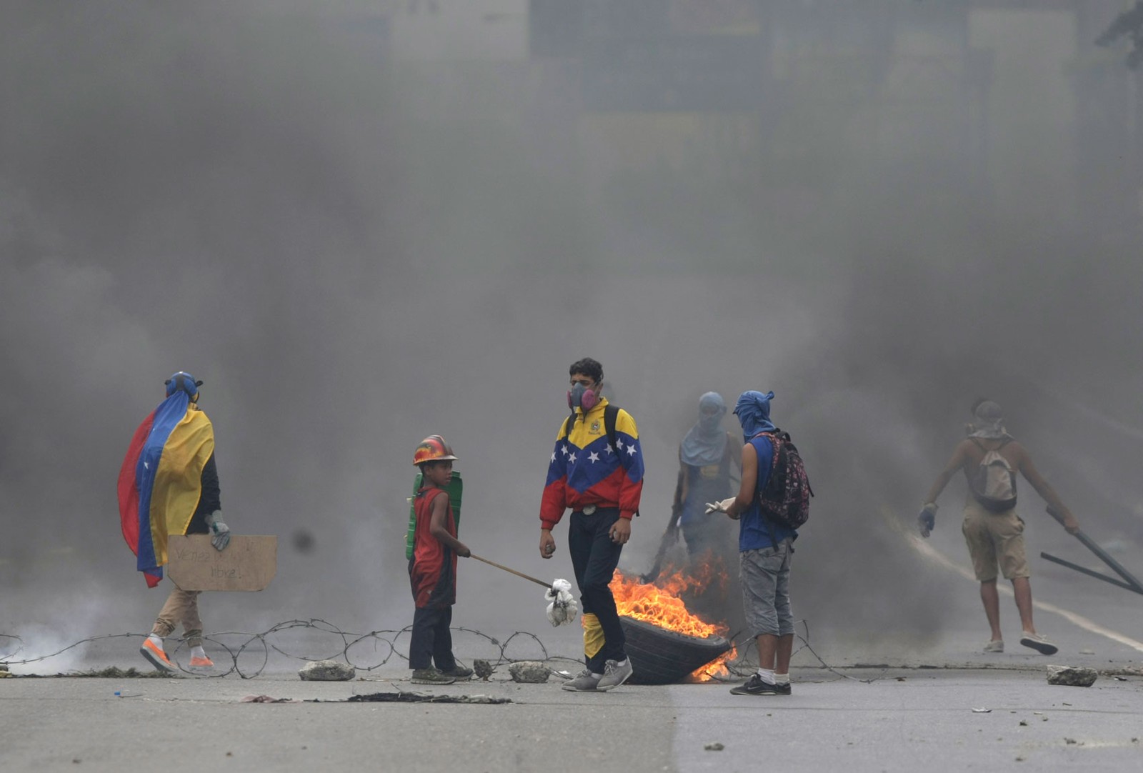 Protestos contra Maduro na Venezuela