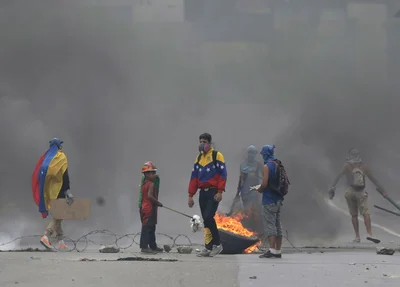 Protestos contra Maduro na Venezuela