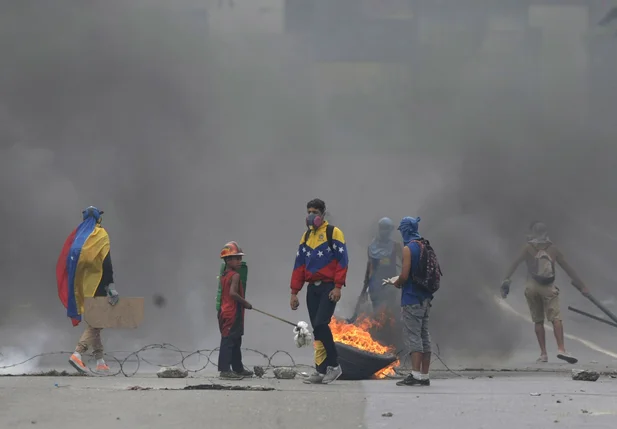 Protestos contra Maduro na Venezuela