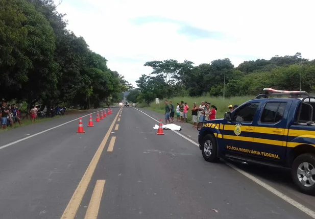 Ciclista morre na BR 343