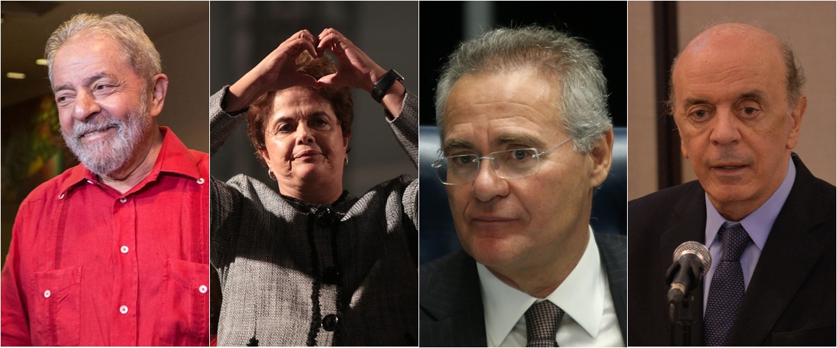 Lula, Dilma, Renan Calheiros, José Serra