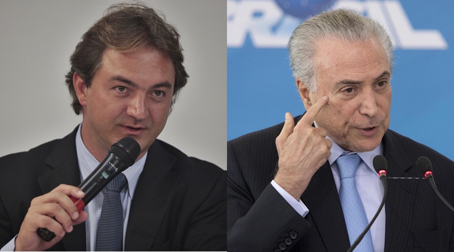 Joesley Batista e Michel Temer