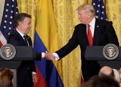 Trump e Juan Manuel Santos