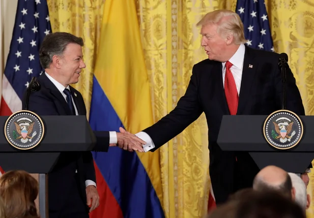 Trump e Juan Manuel Santos