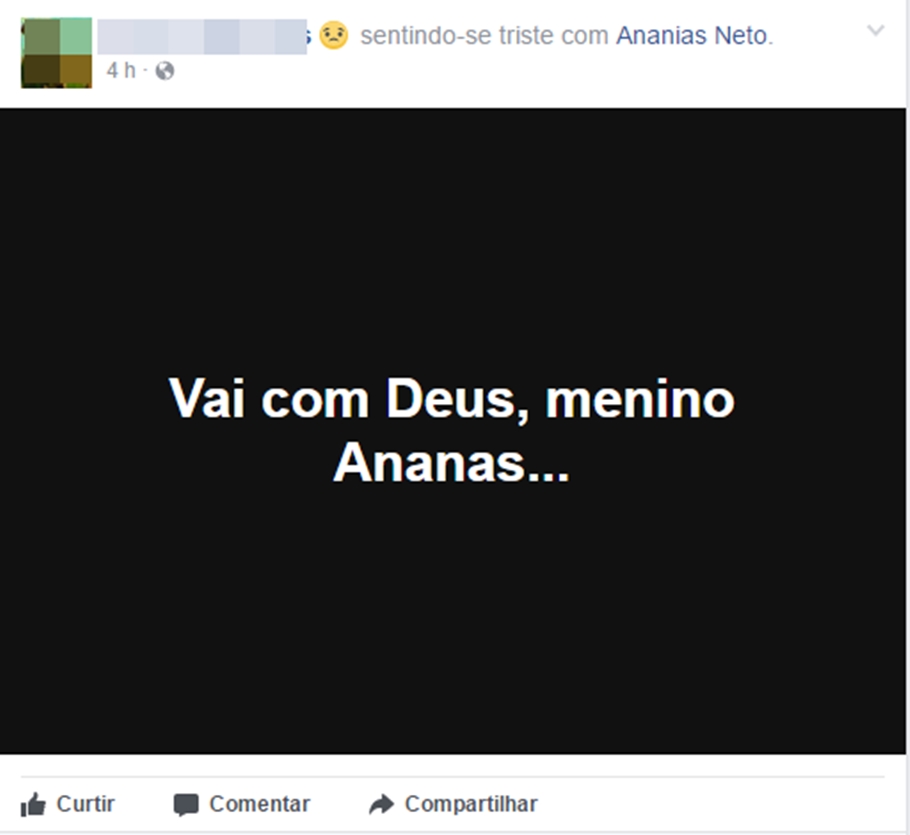 Amigos lamentam a morte do rapaz