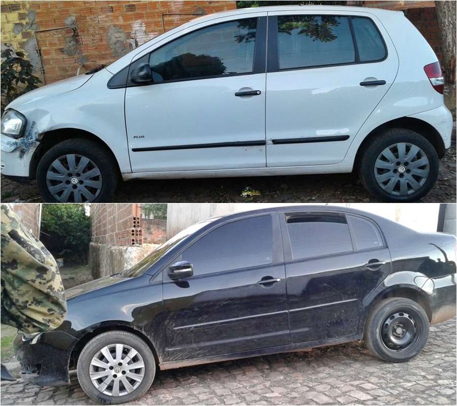 Veículos roubados encontrados em residência no Dom Avelar