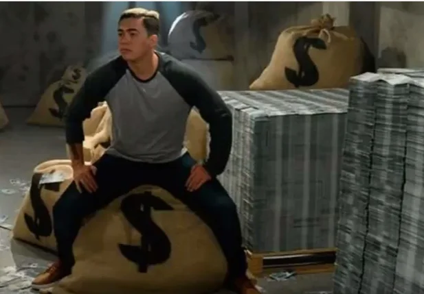 Whindersson Nunes aparece no comercial nadando em dinheiro