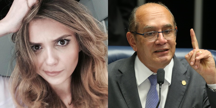 Monica Iozzi e Gilmar Mendes