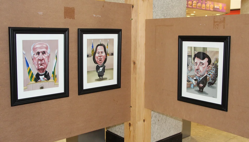 Amostra na exposição do TCE