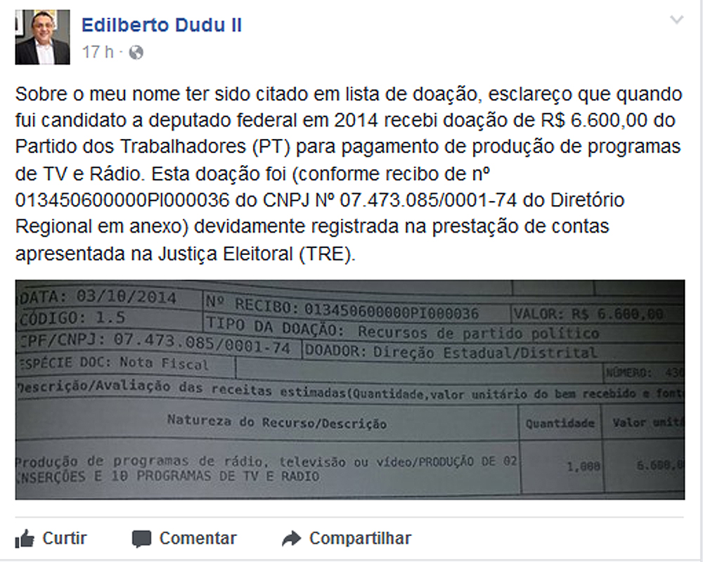 Nota de Dudu