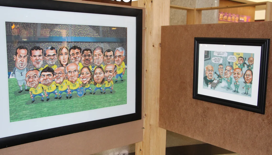 Quadro com "time" do TCE