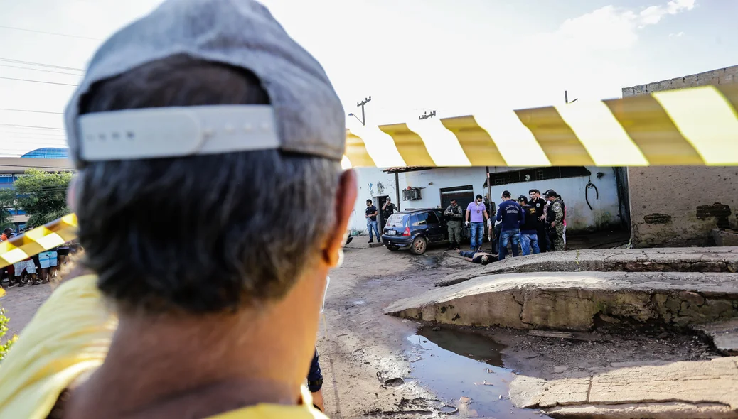 Posto de lavagem onde o assaltante foi pedir ajuda