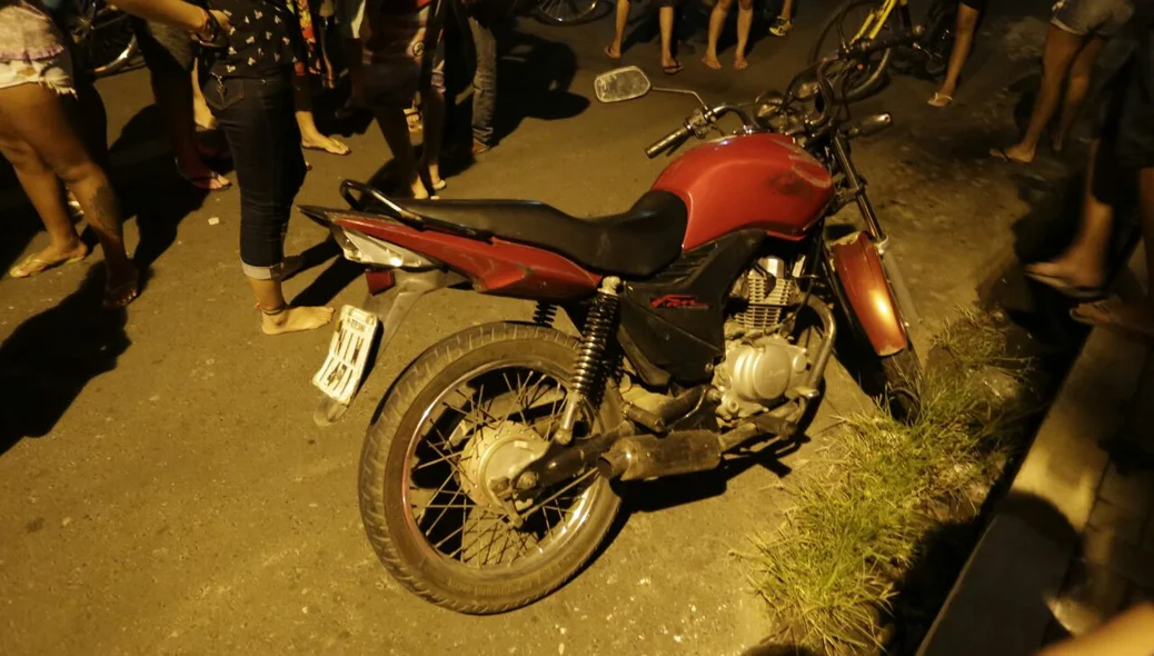 Moto do assaltante