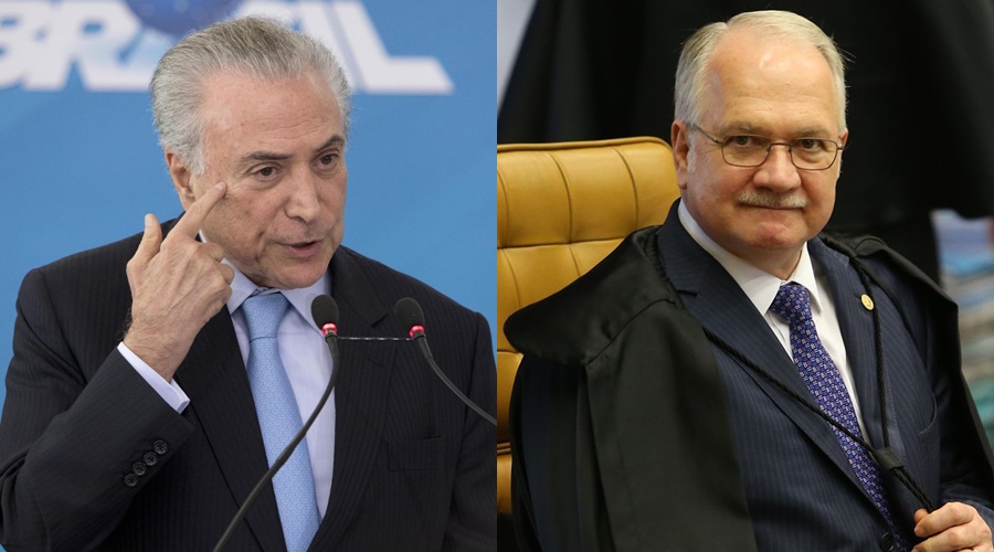 Michel Temer e Edson Fachin