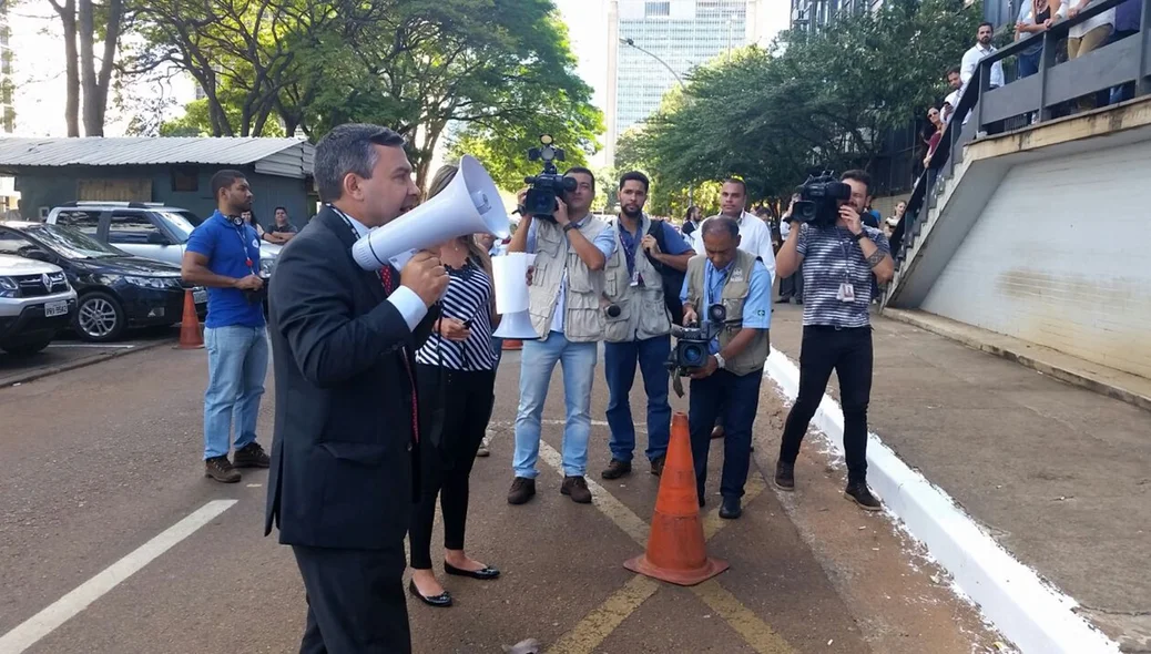 Auditores se manifestam em Brasília