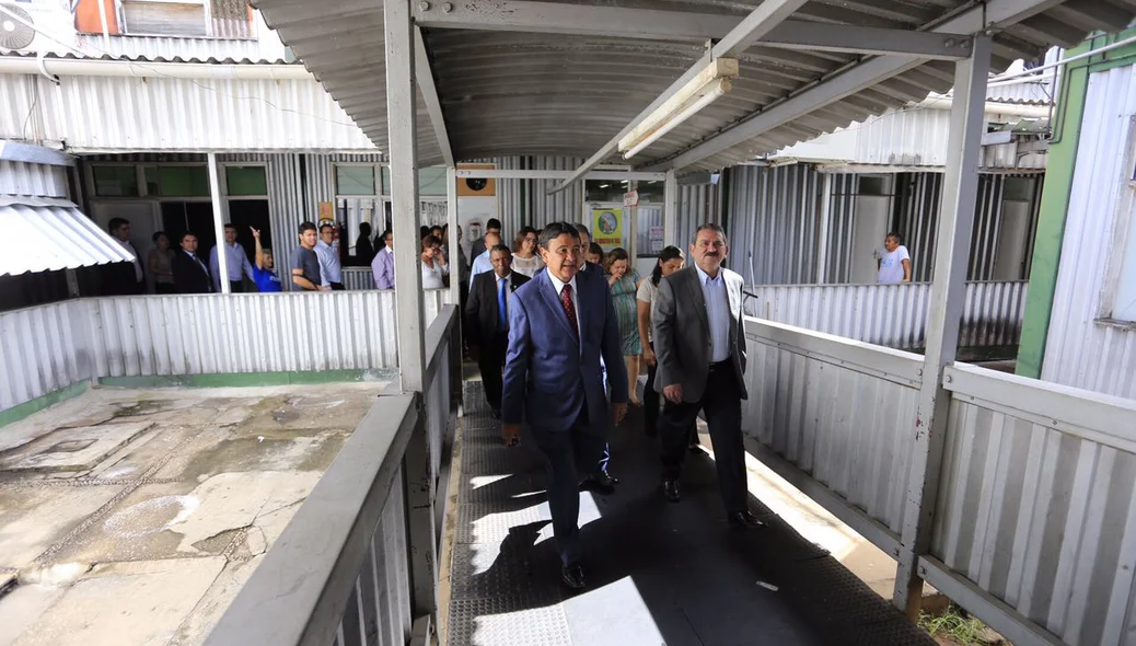 Governador Wellington Dias e autoridades visitam a Maternidade Evangelina Rosa
