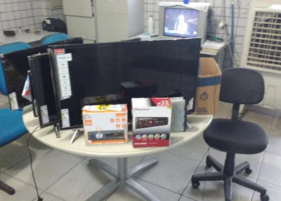 Parte do material recuperado